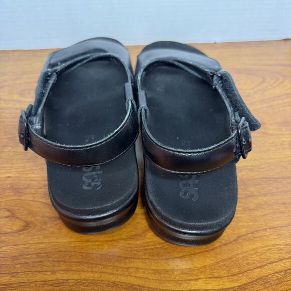 SAS huggy Cross Strap women's sandals 10 M Black - Picture 2 of 5